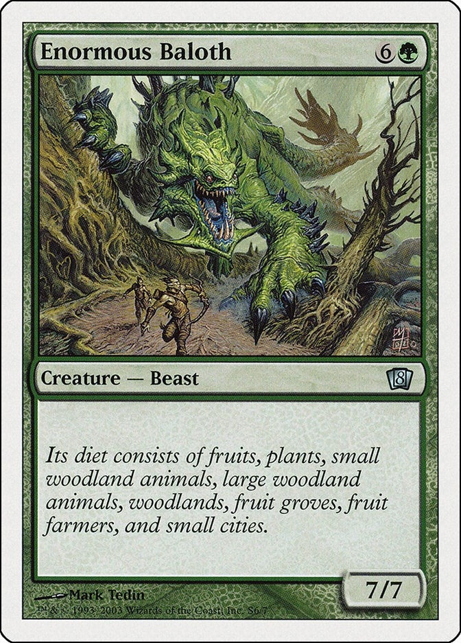 Image for Enormous Baloth (S6) (8ED) - Magic: The Gathering