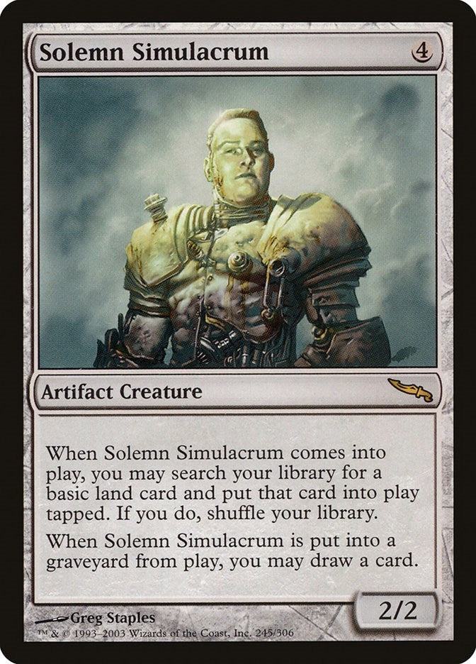 Image for Solemn Simulacrum (245) (MRD) - Magic: The Gathering