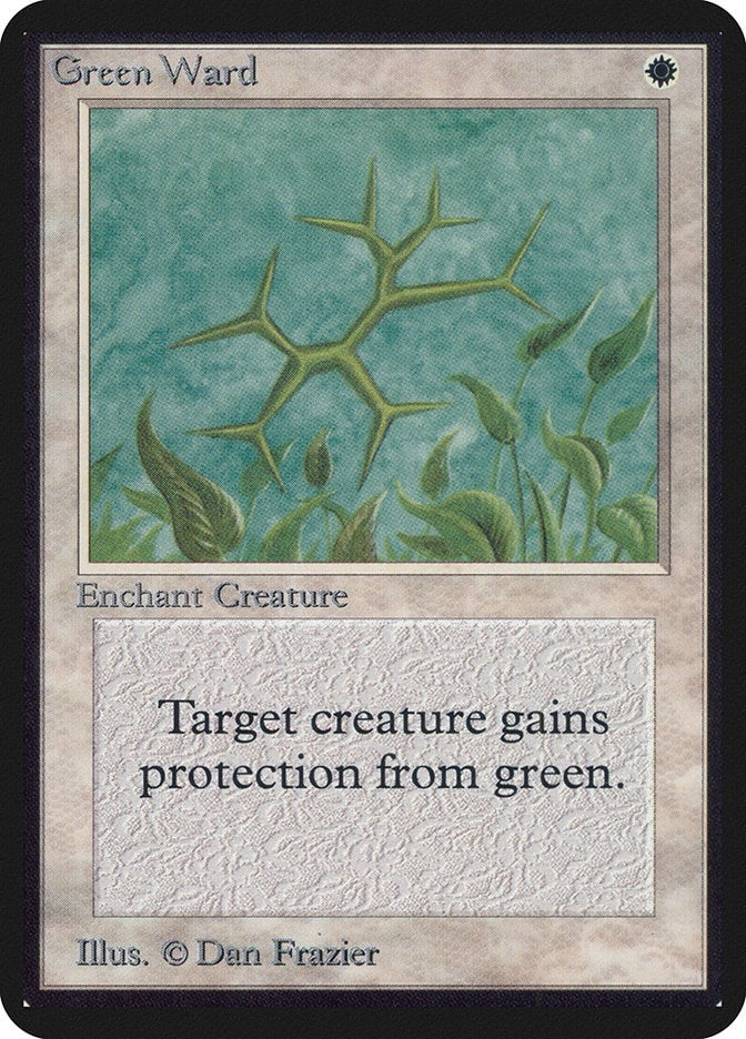 Image for Green Ward (LEA) - Magic: The Gathering