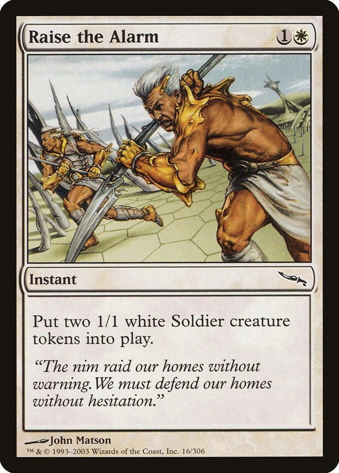 Image for Raise the Alarm (16) (MRD) - Magic: The Gathering