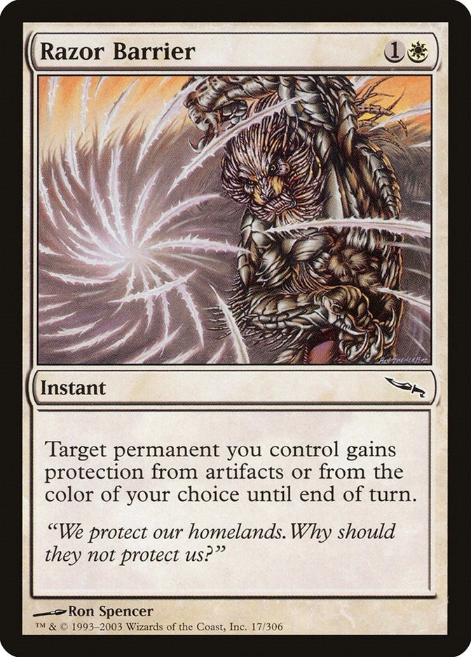 Image for Razor Barrier (17) (MRD) - Magic: The Gathering