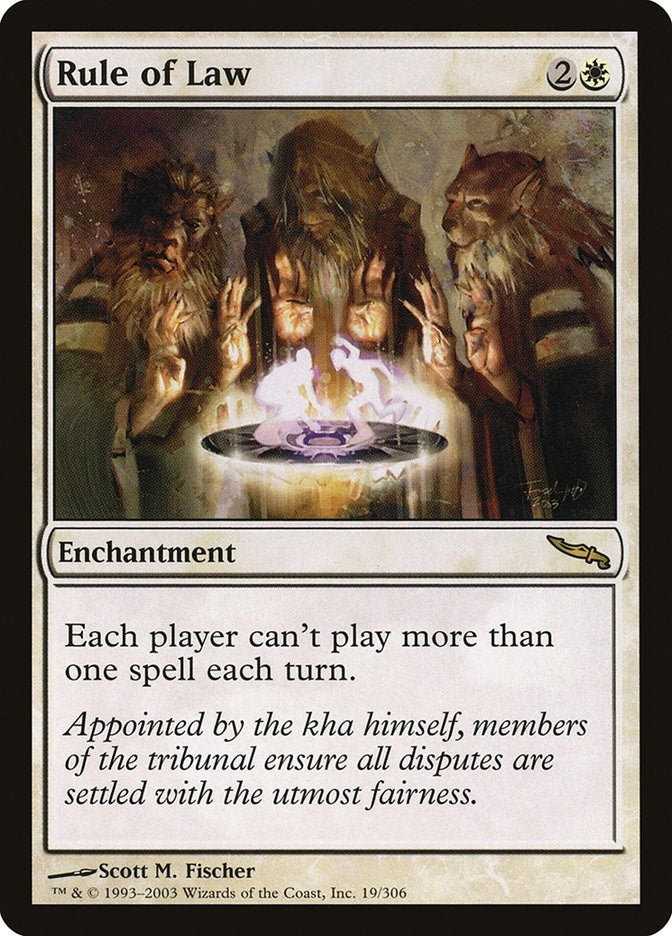 Image for Rule of Law (19) (MRD) - Magic: The Gathering
