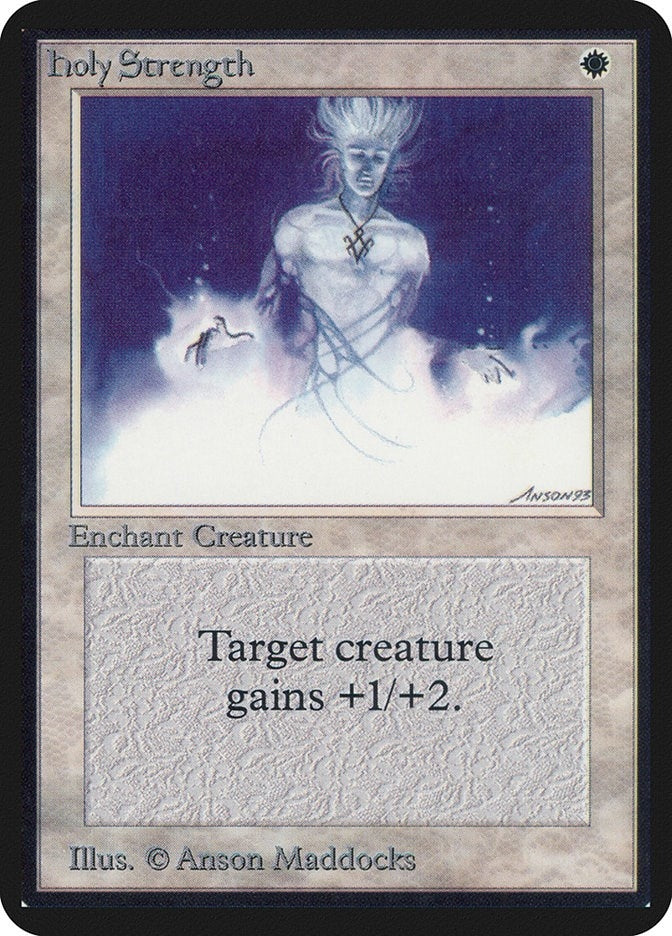 Image for Holy Strength (LEA) - Magic: The Gathering