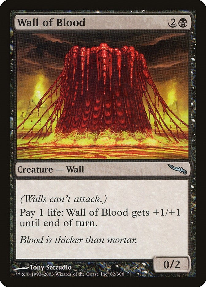 Image for Wall of Blood (82) (MRD) - Magic: The Gathering