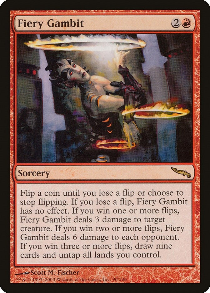 Image for Fiery Gambit (90) (MRD) - Magic: The Gathering
