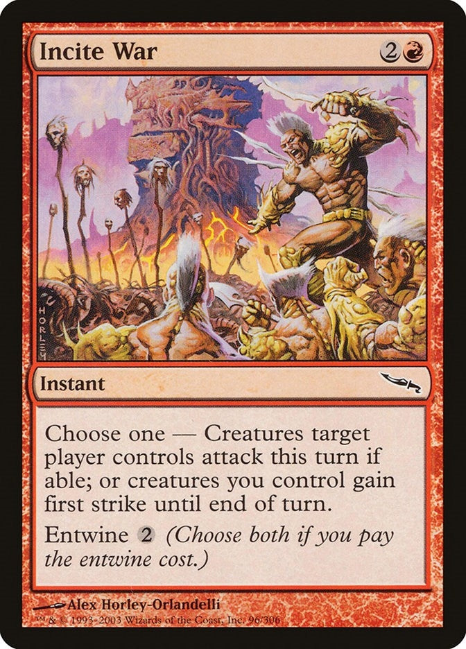 Image for Incite War (96) (MRD) - Magic: The Gathering