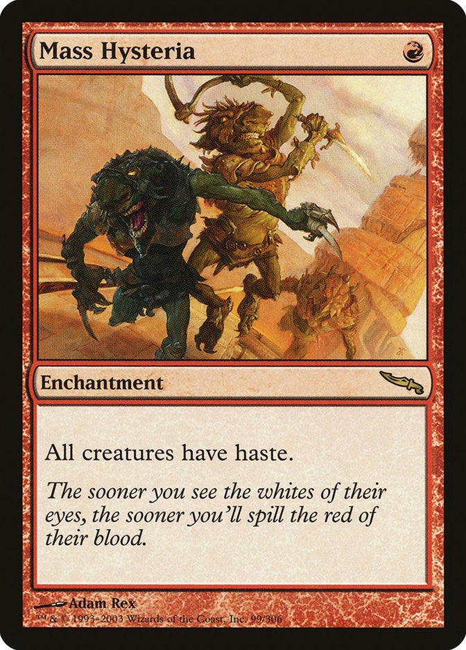 Image for Mass Hysteria (99) (MRD) - Magic: The Gathering