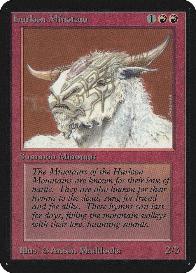 Image for Hurloon Minotaur (LEA) - Magic: The Gathering
