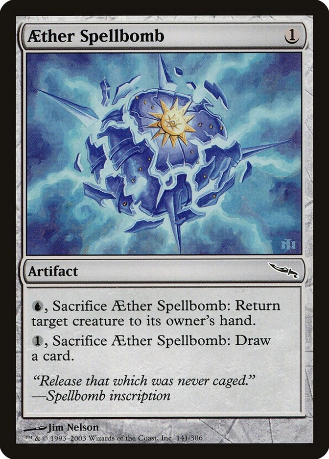 Image for Aether Spellbomb (141) (MRD) - Magic: The Gathering