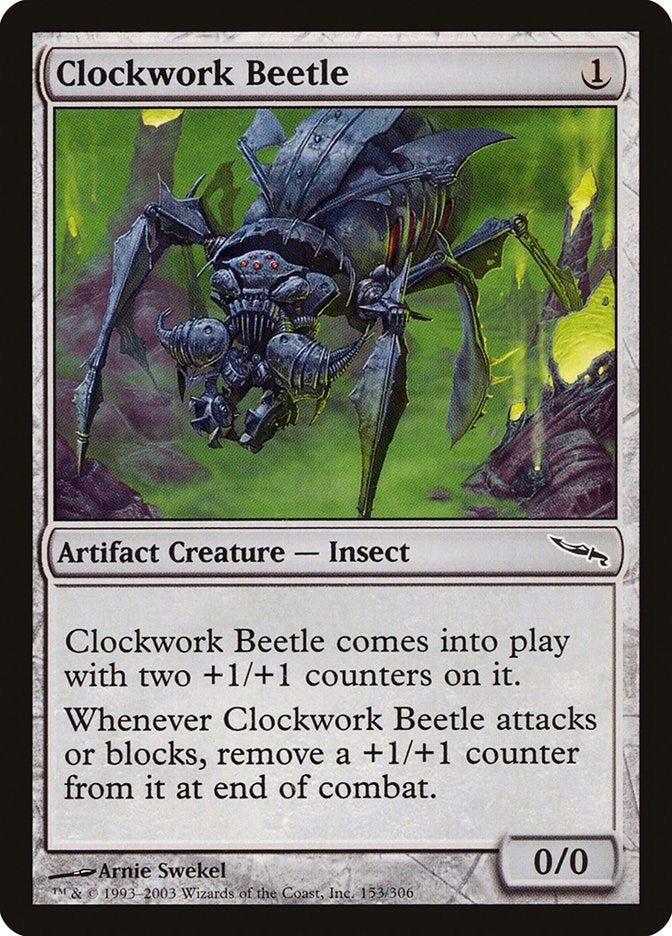 Image for Clockwork Beetle (153) (MRD) - Magic: The Gathering
