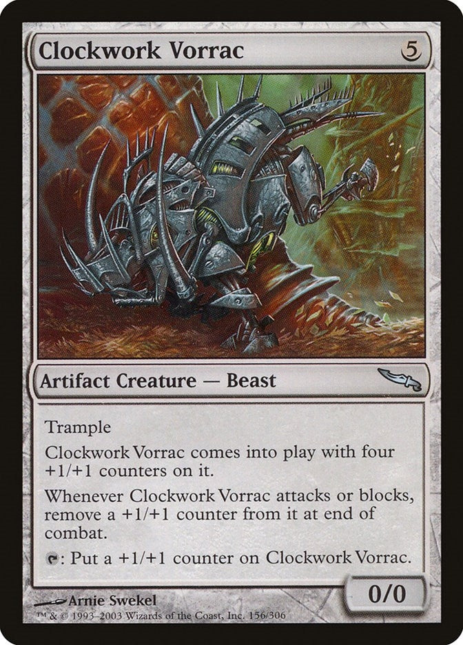 Image for Clockwork Vorrac (156) (MRD) - Magic: The Gathering