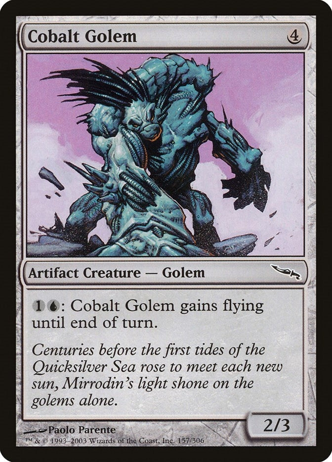 Image for Cobalt Golem (157) (MRD) - Magic: The Gathering