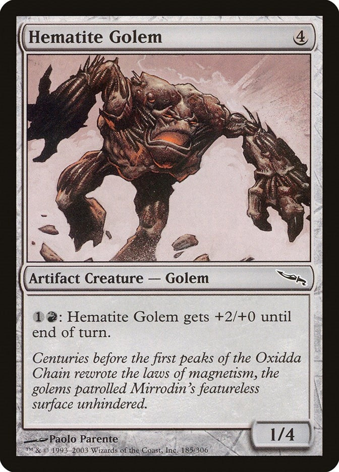 Image for Hematite Golem (185) (MRD) - Magic: The Gathering