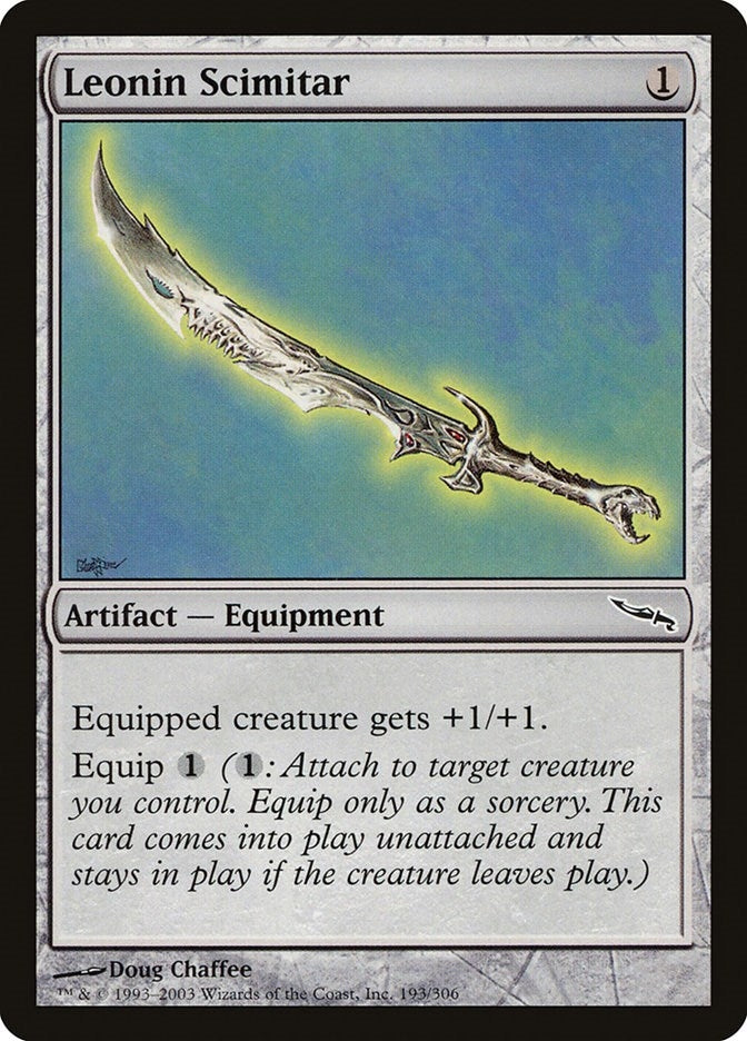 Image for Leonin Scimitar (193) (MRD) - Magic: The Gathering