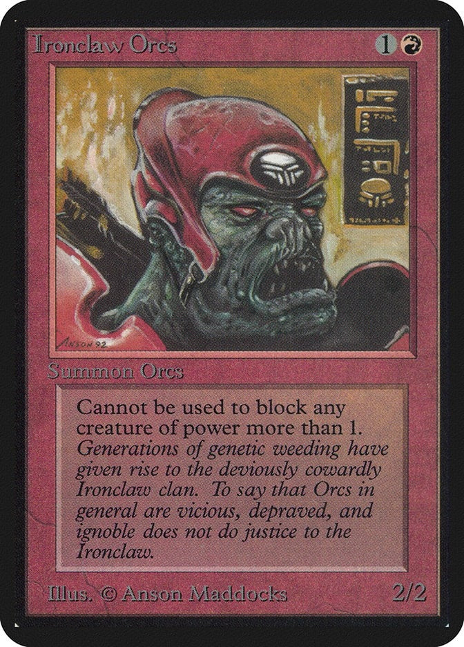 Image for Ironclaw Orcs (LEA) - Magic: The Gathering