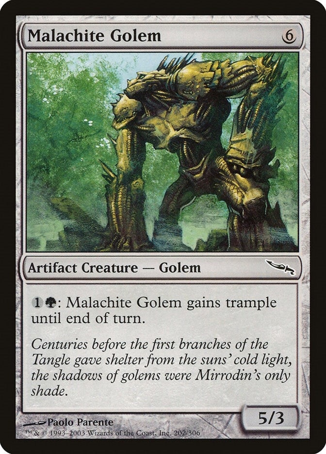 Image for Malachite Golem (202) (MRD) - Magic: The Gathering