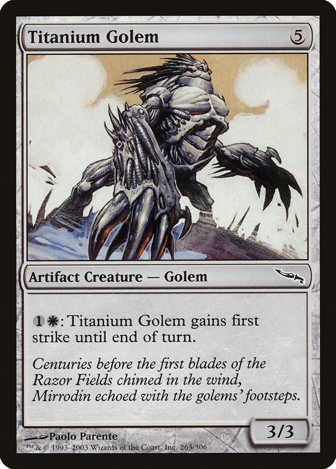 Image for Titanium Golem (263) (MRD) - Magic: The Gathering