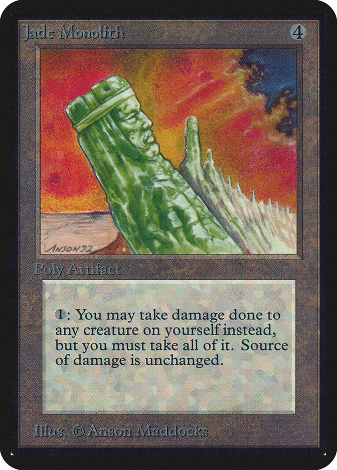 Image for Jade Monolith (LEA) - Magic: The Gathering