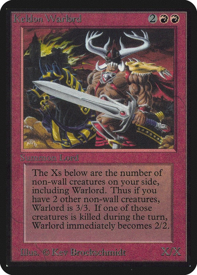 Image for Keldon Warlord (LEA) - Magic: The Gathering