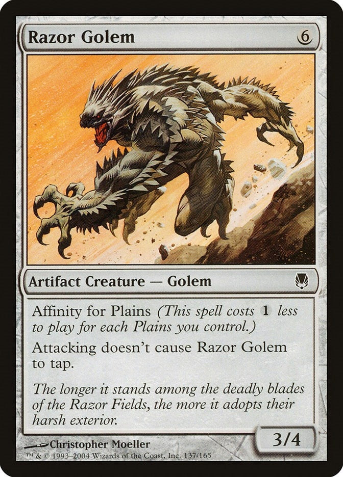 Image for Razor Golem (137) (DST) - Magic: The Gathering