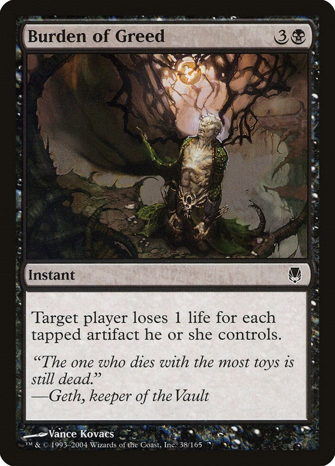 Image for Burden of Greed (38) (DST) - Magic: The Gathering