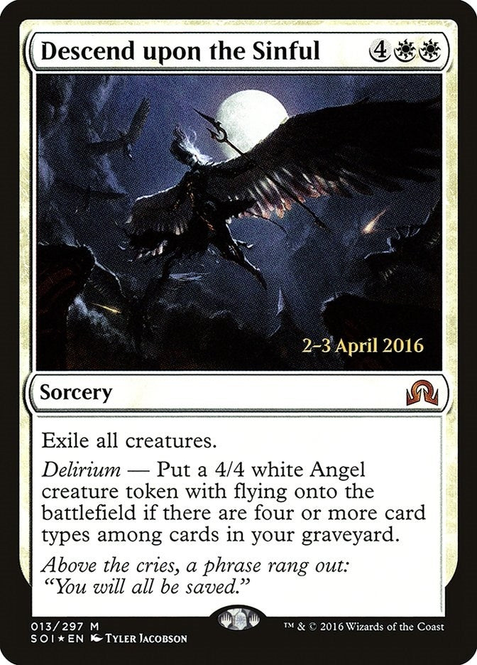 Image for Descend upon the Sinful (13) (PRE) - Magic: The Gathering