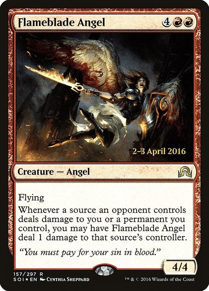 Image for Flameblade Angel (157) (PRE) - Magic: The Gathering