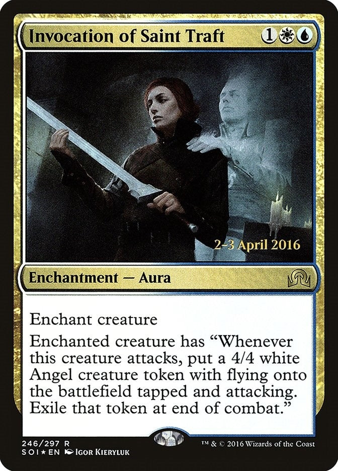 Image for Invocation of Saint Traft (246) (PRE) - Magic: The Gathering