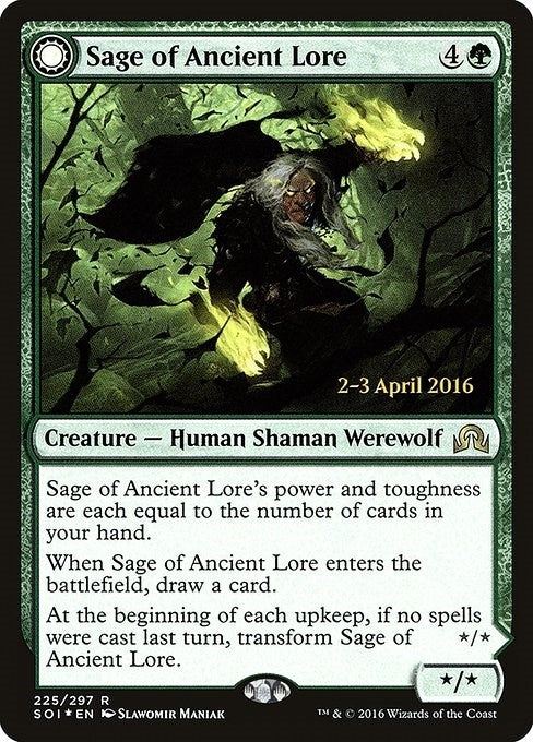 Image for Sage of Ancient Lore (225) (PRE) - Magic: The Gathering