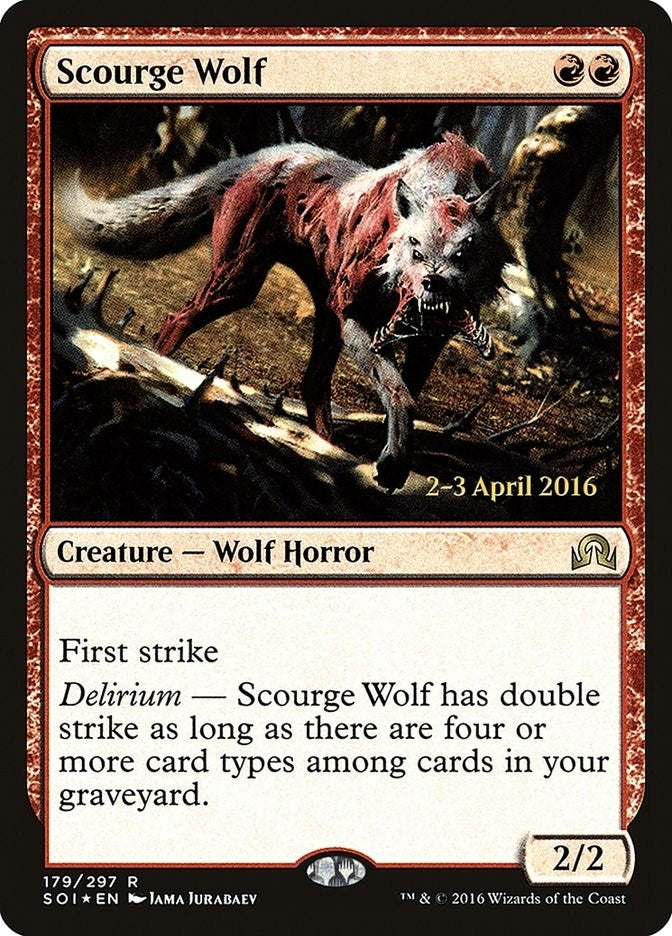 Image for Scourge Wolf (179) (PRE) - Magic: The Gathering