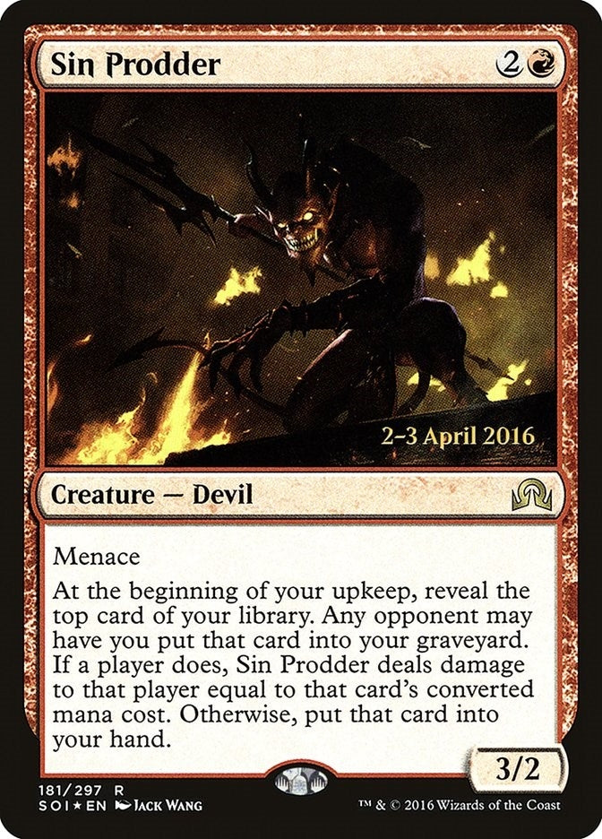 Image for Sin Prodder (181) (PRE) - Magic: The Gathering