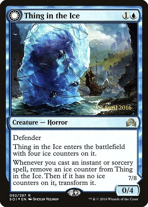 Image for Thing in the Ice (92) (PRE) - Magic: The Gathering