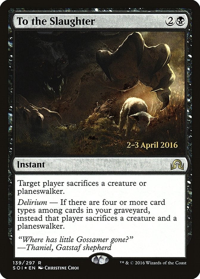 Image for To the Slaughter (139) (PRE) - Magic: The Gathering
