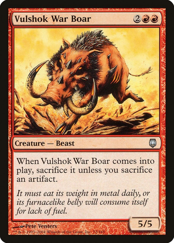 Image for Vulshok War Boar (72) (DST) - Magic: The Gathering