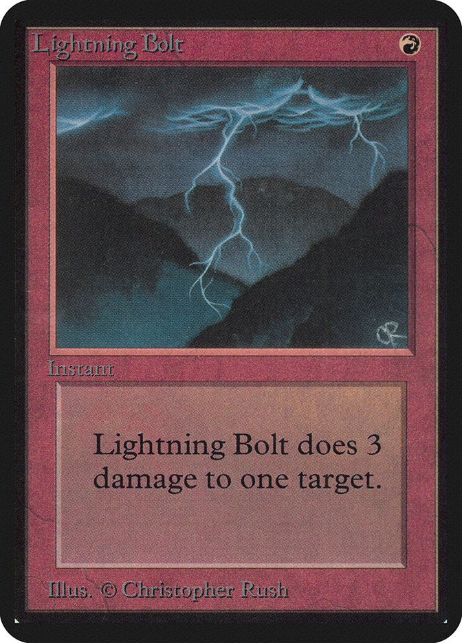 Image for Lightning Bolt (LEA) - Magic: The Gathering