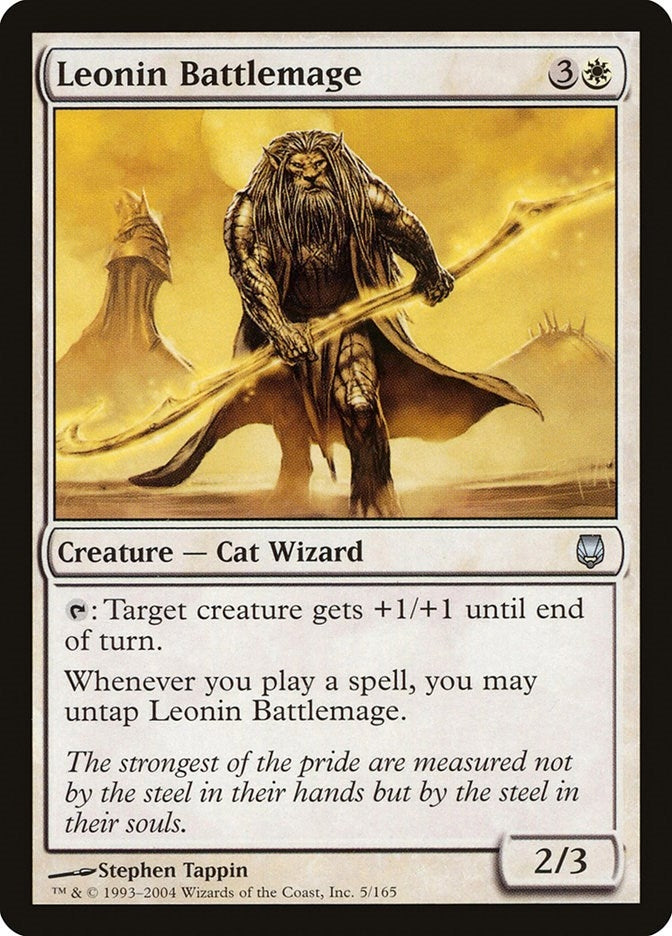 Image for Leonin Battlemage (5) (DST) - Magic: The Gathering