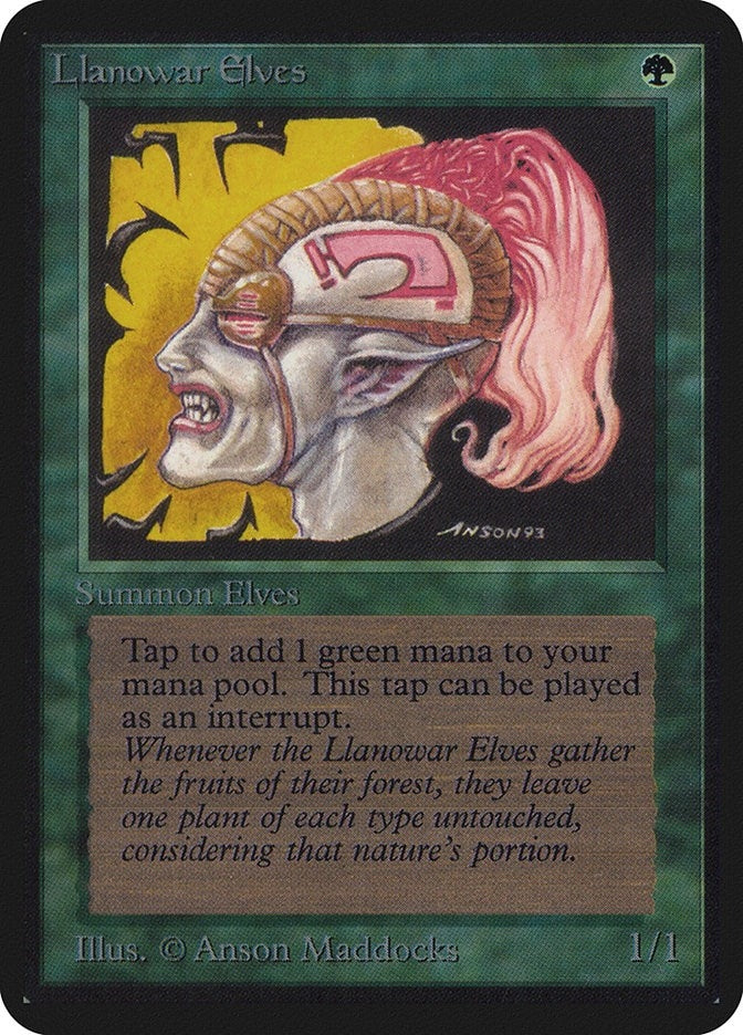 Image for Llanowar Elves (LEA) - Magic: The Gathering