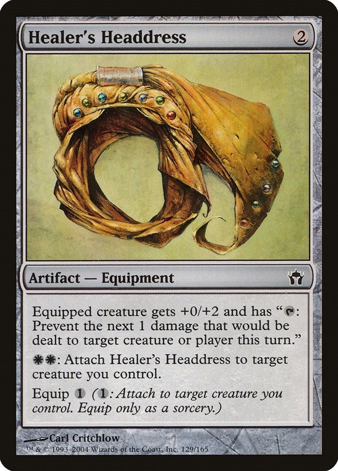 Image for Healer's Headdress (129) (5DN) - Magic: The Gathering