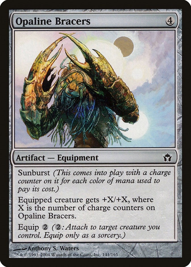 Image for Opaline Bracers (141) (5DN) - Magic: The Gathering