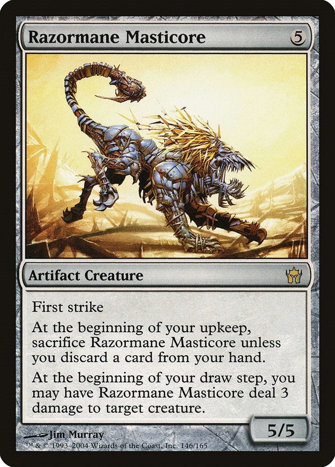 Image for Razormane Masticore (146) (5DN) - Magic: The Gathering