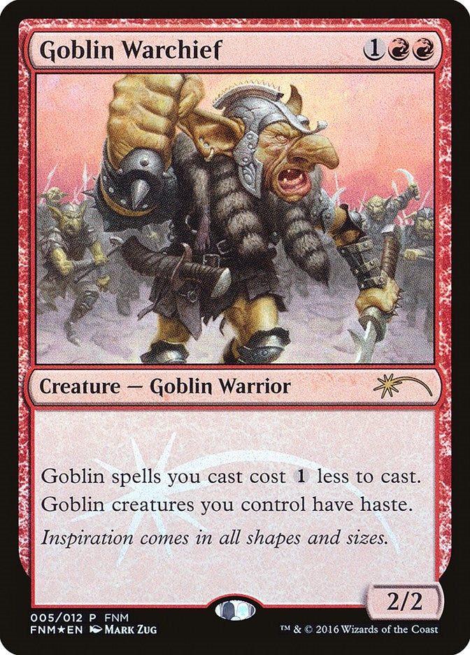 Image for Goblin Warchief (2016) (5) (FNM) - Magic: The Gathering
