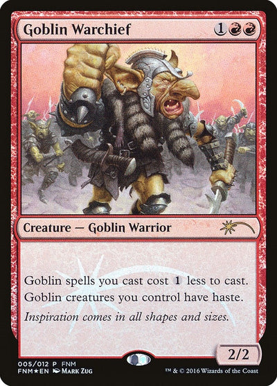 Goblin Warchief (2016) (5) (FNM)