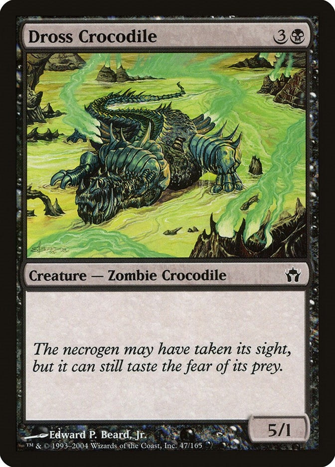 Image for Dross Crocodile (47) (5DN) - Magic: The Gathering