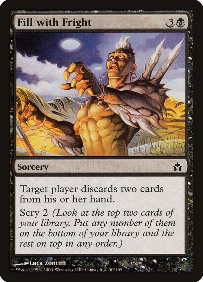 Image for Fill with Fright (50) (5DN) - Magic: The Gathering
