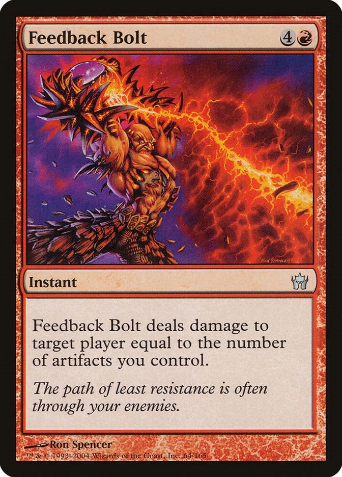 Image for Feedback Bolt (64) (5DN) - Magic: The Gathering