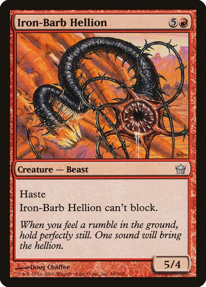 Image for Iron-Barb Hellion (69) (5DN) - Magic: The Gathering