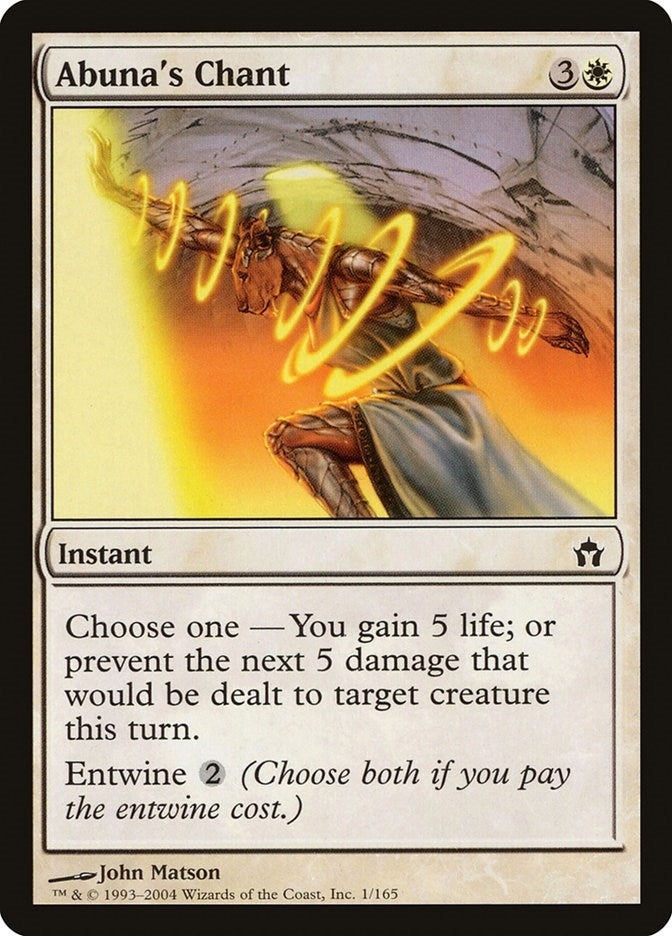 Image for Abuna's Chant (1) (5DN) - Magic: The Gathering