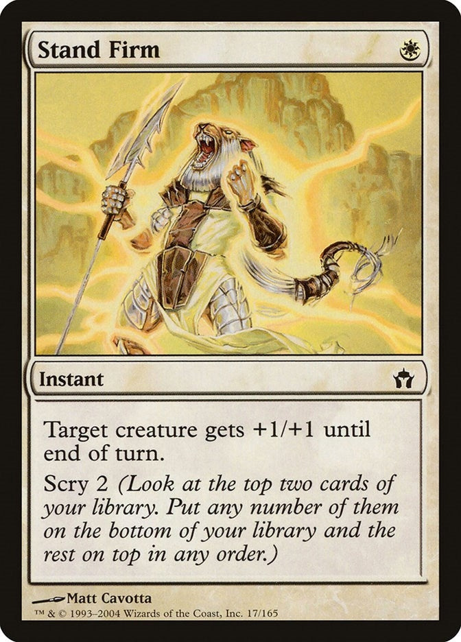 Image for Stand Firm (17) (5DN) - Magic: The Gathering