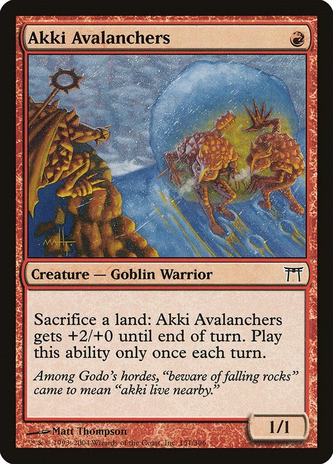 Image for Akki Avalanchers (151) (CHK) - Magic: The Gathering