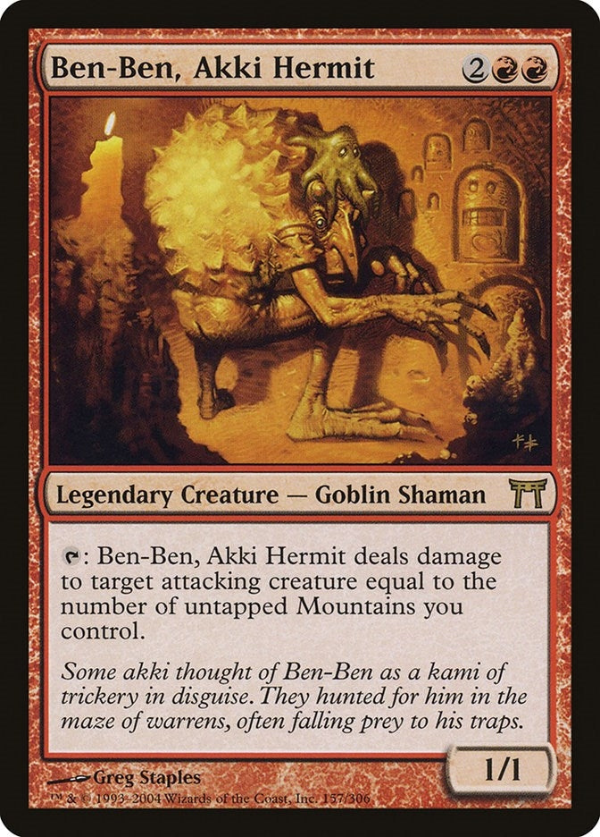 Image for Ben-Ben, Akki Hermit (157) (CHK) - Magic: The Gathering